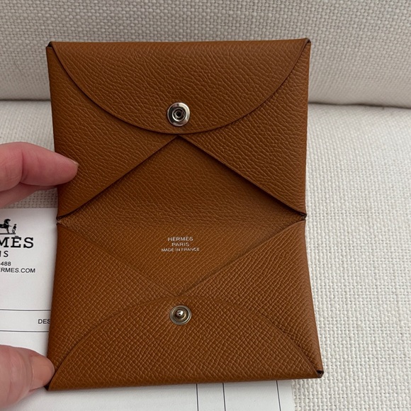 Hermès Calvi Card Holder “Gold” SLG - Picture 3 of 4